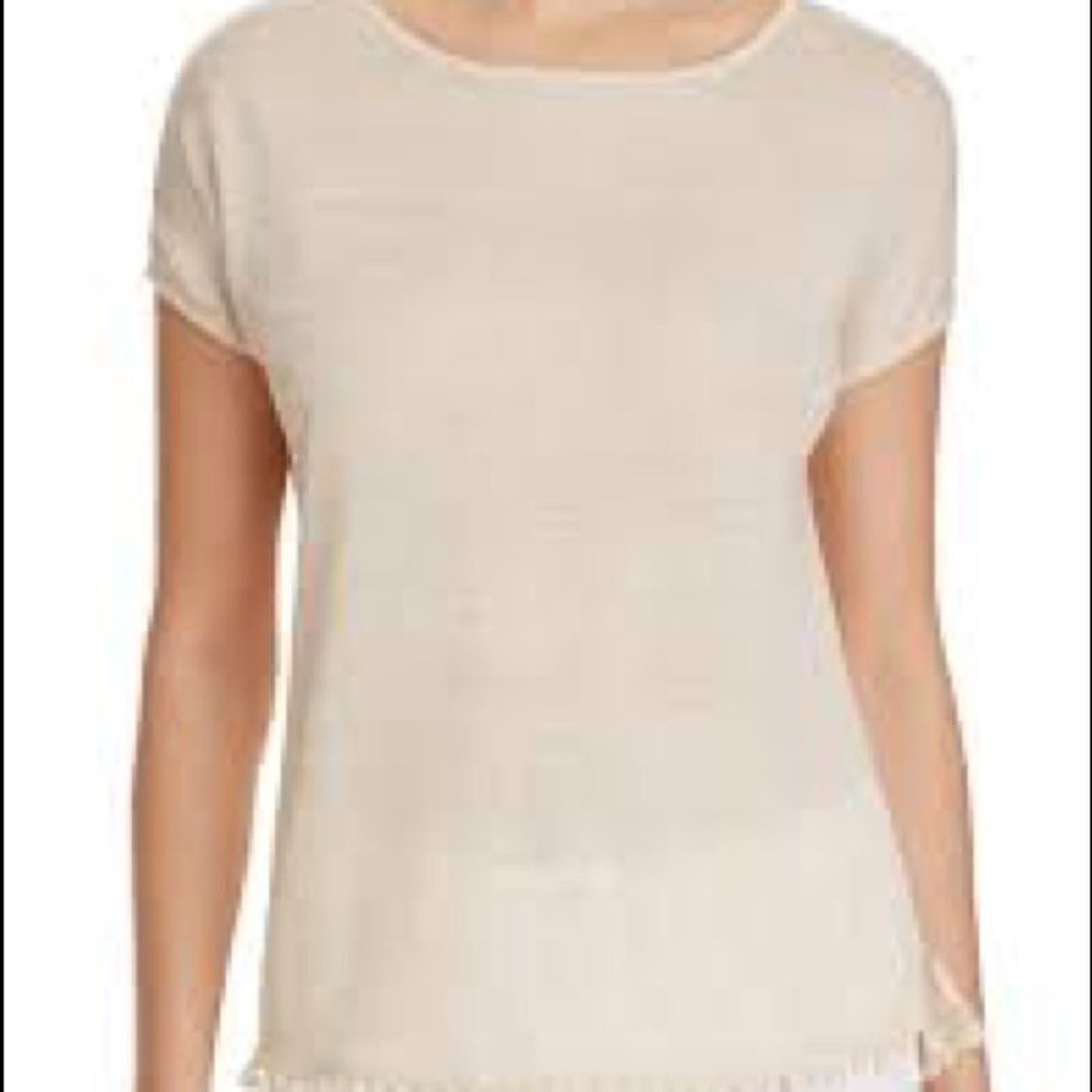Nic & Zoe -Love the Pom Poms (Linen Blend) Large